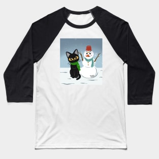 With snowman Baseball T-Shirt